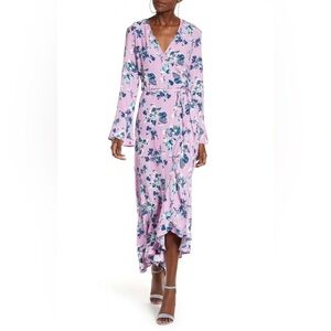 Leith Bell Sleeve Wrap Midi Dress
